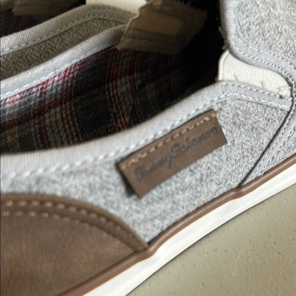 Tommy Bahama Gray and Brown Sneakers with Relaxed Style - Picture 2 of 4